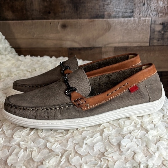 Marc Joseph Preppy Leather Brown Loafers Girl's 4 - Picture 3 of 9